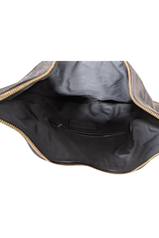 Alexander McQueen - Black Leather Manta Clutch Bag