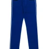 Alexander McQueen - Cobalt Blue Crop Jeans w/ White Side Stripe Sz 2