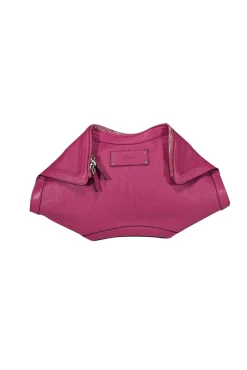 Alexander McQueen - Pink Leather Manta Clutch Bag
