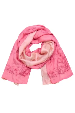 Alexander McQueen - Pink Two Tone Skull Motif Scarf
