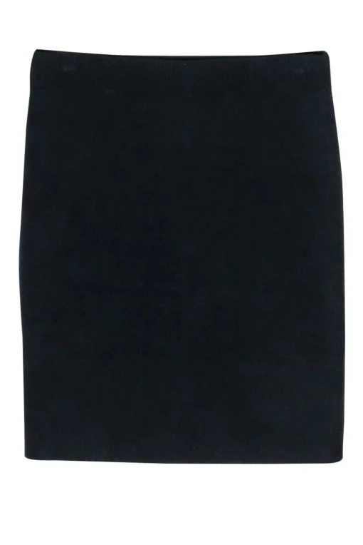 Alexander Wang - Black Ribbed Knit Mini Skirt Sz S