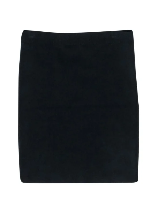 Alexander Wang - Black Ribbed Knit Mini Skirt Sz S