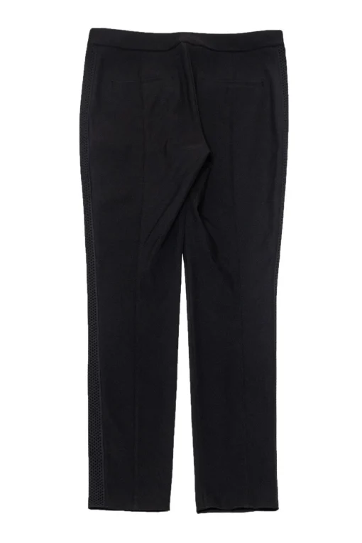 Alexander Wang - Black Skinny Trousers w/ Knit Side Panel Sz 6
