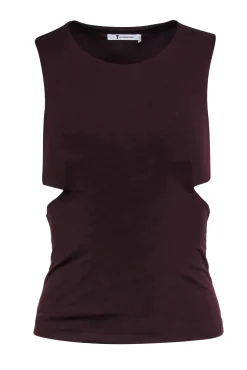 Alexander Wang - Maroon Cutout Tank Top Sz S