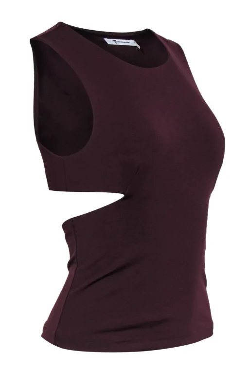 Alexander Wang - Maroon Cutout Tank Top Sz S