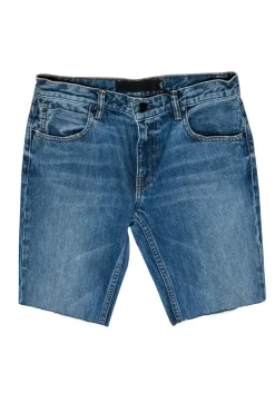 Alexander Wang - Medium Wash Cutoff Denim Bermuda Shorts Sz 26