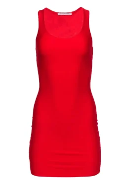 Alexander Wang - Red Slink Sleeveless Bodycon Dress Sz S