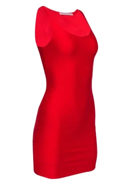 Alexander Wang - Red Slink Sleeveless Bodycon Dress Sz S