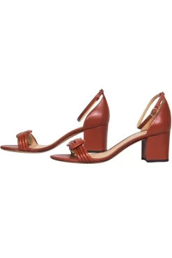 Alexandre Birman - Brown Open Toe Pumps w/ Knot Strap Sz 8.5