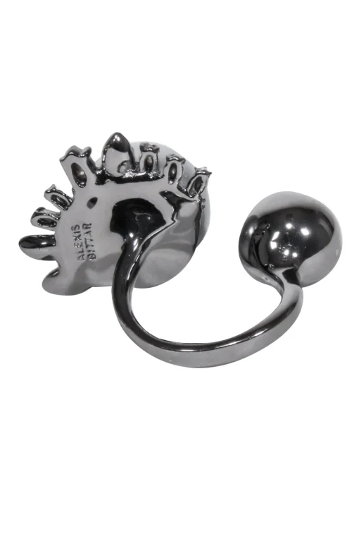Alexis Bittar - Gunmetal Grey Dual Ring w/ Bling Trim
