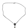Alexis Bittar - Gunmetal Jewel Encrusted Fox Head Pendant Necklace