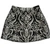 Alice & Olivia - Black & White Damask A-Line Skirt Sz 0