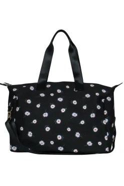 Alice & Olivia - Black Daisy Print Duffle Bag