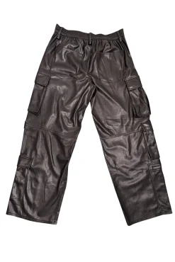 Alice & Olivia - Black Faux Leather Cargo Pants Sz 8