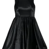 Alice & Olivia - Black Fit & Flare Dress w/ Beaded Peter Pan Collar Sz 0