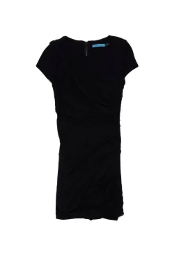 Alice & Olivia - Black Silk Short Sleeve Dress Sz XS