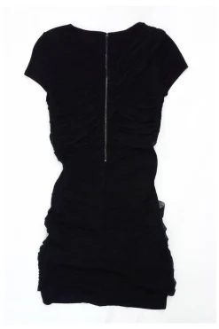 Alice & Olivia - Black Silk Short Sleeve Dress Sz XS