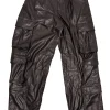 Alice & Olivia - Black Vegan Leather Cargo Pants Sz 6