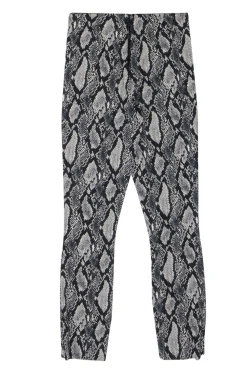 Alice & Olivia - Grey & Black Snakeskin Print High-Waist Skinny Pants Sz 2