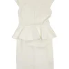 Alice & Olivia - Ivory Peplum Dress Sz 4
