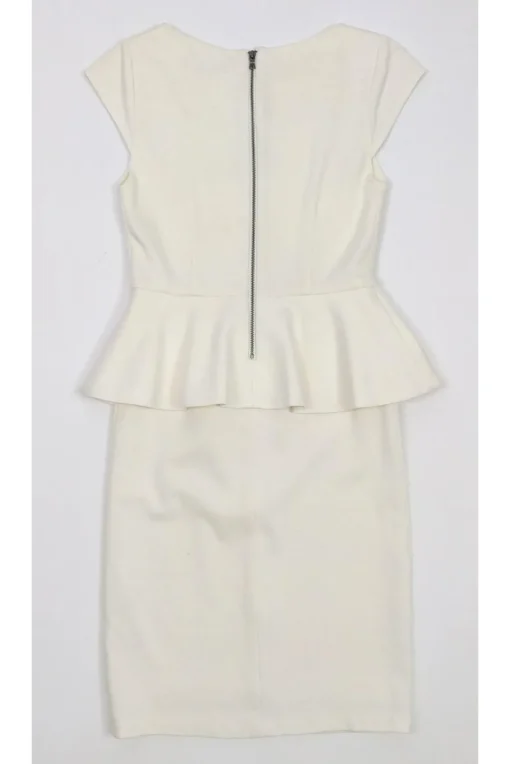 Alice & Olivia - Ivory Peplum Dress Sz 4