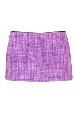 Alice & Olivia - Lavender Tweed Miniskirt Sz 12