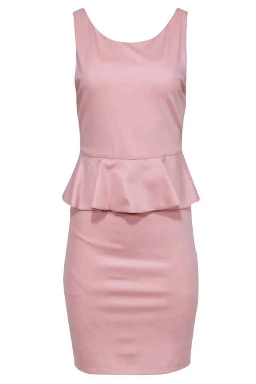Alice & Olivia - Pink Sleeveless Peplum Dress Sz 8