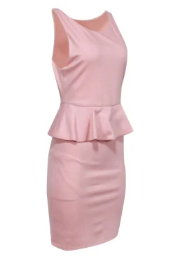 Alice & Olivia - Pink Sleeveless Peplum Dress Sz 8