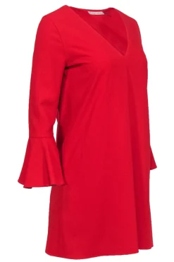 Alice & Olivia - Red Bell Sleeve Mini Dress Sz 2