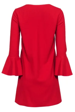 Alice & Olivia - Red Bell Sleeve Mini Dress Sz 2
