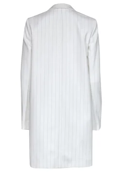 Alice & Olivia - White & Black Pinstripe Oversized Blazer Sz 2