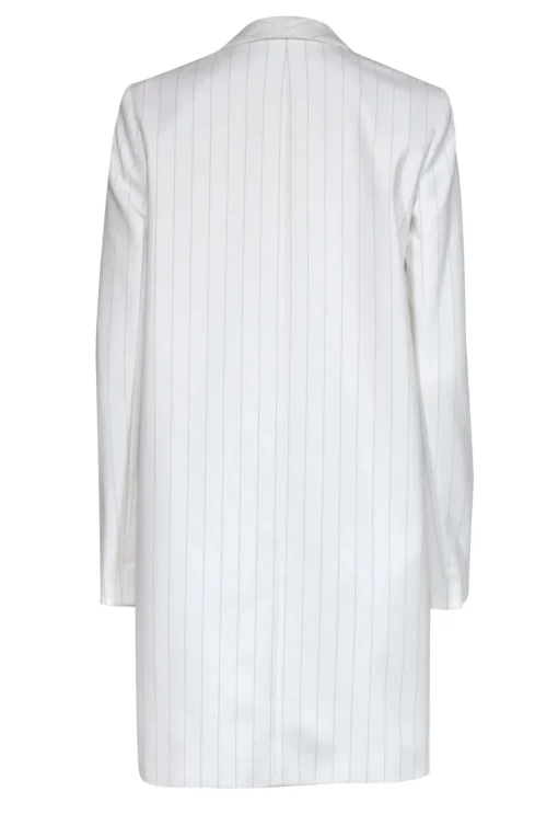 Alice & Olivia - White & Black Pinstripe Oversized Blazer Sz 2