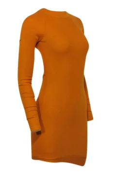Alix NYC - Marigold Ribbed Knit Mini Dress w/ Back Cut-Out Sz S