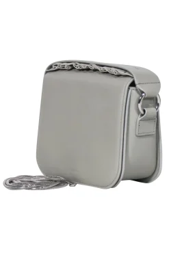 All Saints - Light Gray Smooth Leather Convertible Crossbody