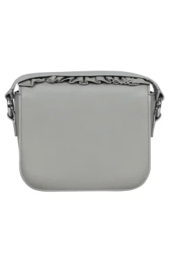 All Saints - Light Gray Smooth Leather Convertible Crossbody