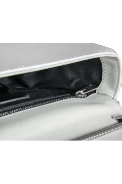 All Saints - Light Gray Smooth Leather Convertible Crossbody
