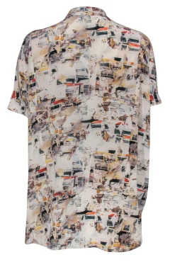 All Saints - Multicolored Printed Silk Blouse Sz 4