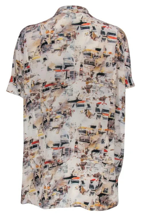 All Saints - Multicolored Printed Silk Blouse Sz 4