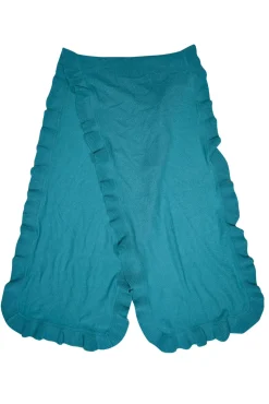 Alpine Cashmere - Turqouise Cashmere Ruffle Shawl