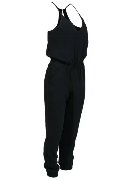 Amanda Uprichard - Black Sleeveless Skinny Leg Racerback Romper Sz XS