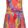 Amanda Uprichard - Multicolor Abstract Floral Print Strapless Mini Dress Sz S