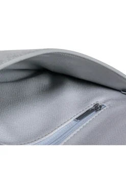 Anca Barbu - Silver Metallic Angel Wings Envelope Crossbody Bag