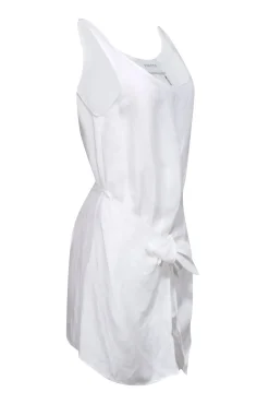Anemos - Ivory Linen Blend "D.K. Mini" Tie Dress Sz M