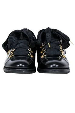 Angela Scott - Black Leather "Mr. Logan" Oxfords Sz 9