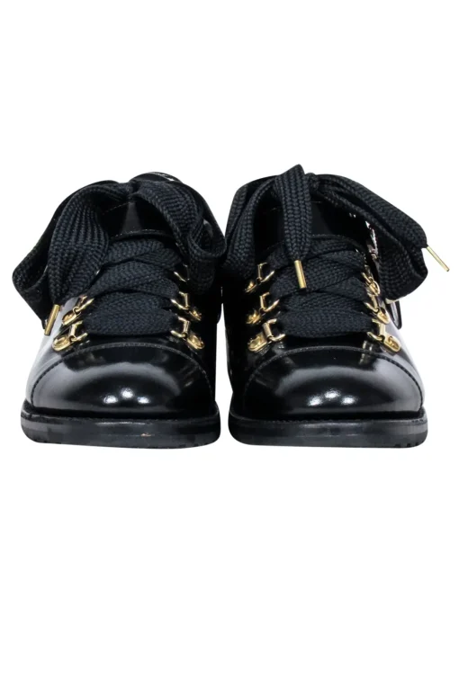 Angela Scott - Black Leather "Mr. Logan" Oxfords Sz 9