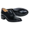 Angela Scott - Black Leather Oxford Style Shoe Sz 8.5