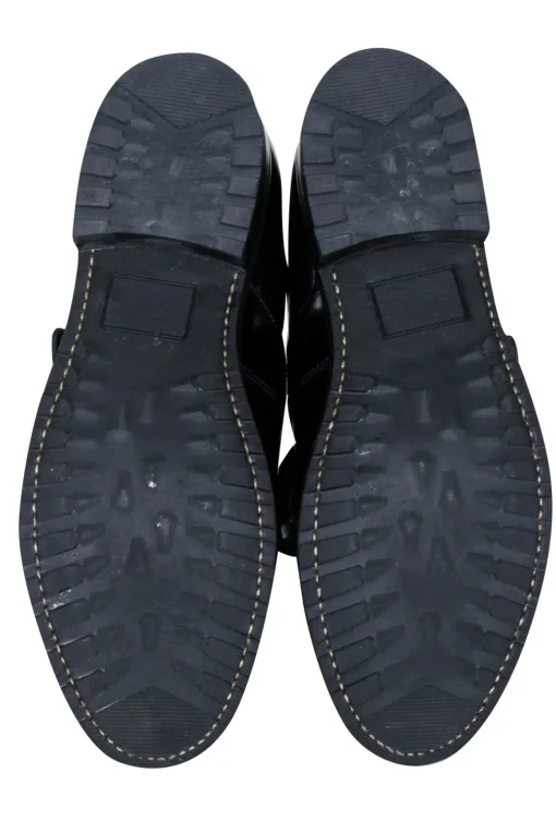 Angela Scott - Black Leather "Mr. Logan" Oxfords Sz 9