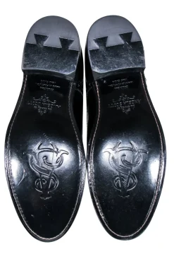 Angela Scott - Black Leather Oxford Style Shoe Sz 8.5