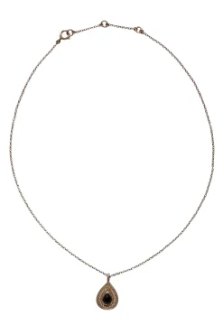 Anna Beck - Black Onyx 18K Gold Plated Teardrop Pendant Necklace
