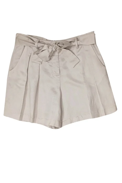 Anne Fontaine - Beige Tie Waist Shorts Sz 12